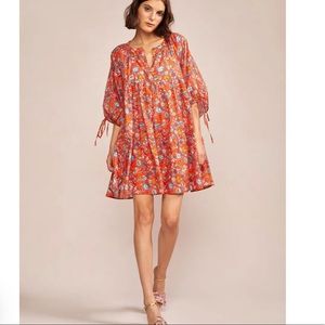 Cynthia Rowley orange blossom swing dress